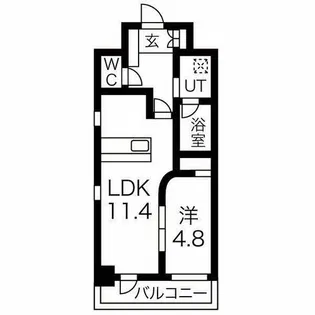 GK FAN レジデンス【6階】の間取り