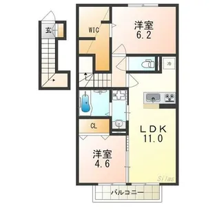 ラ・フェリーチェ【2階】の間取り