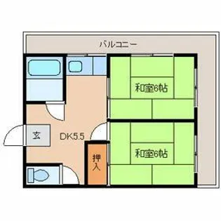 光マンション【4階】の間取り