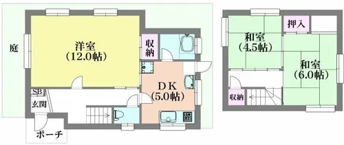 兵庫県神戸市北区山田町下谷上字猪ころび【一戸建】の間取り