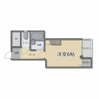 みさきハイツ【4階】の間取り