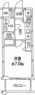 ベルエ難波西【10階】の間取り