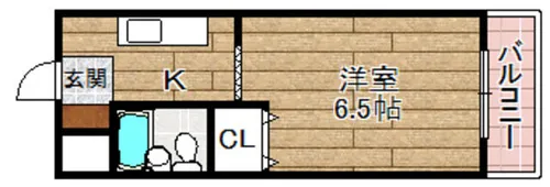 シャトレ富田【308号室】の間取り