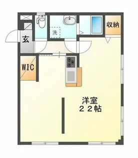 ニューバリア忠興【3階】の間取り