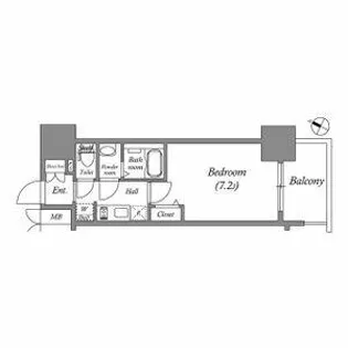 アドバンス名古屋モクシー【4階】の間取り