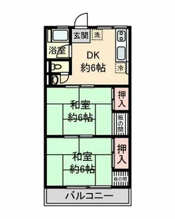 第1ハイマート【2階】の間取り