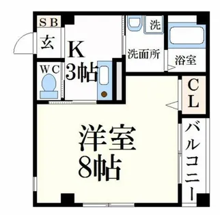 ボヌール姫路Sta.【5階】の間取り