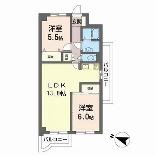パークサイド伊藤【4階】の間取り