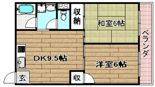 光庸ハウス【3階】の間取り