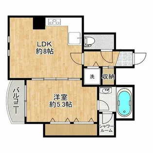 ZEUS桜川プレミアム【11階】の間取り