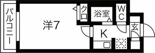 アーバンエース日本橋パル【3階】の間取り