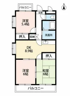 東浦カルチャービル【2階】の間取り