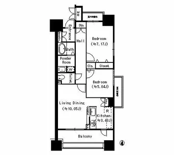 パークホームズ刈谷サザンゲートウエスト【701号室】の間取り