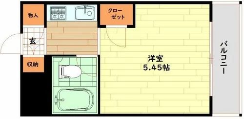 東天満下村ビル【4階】の間取り