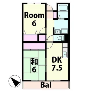 サンセールイマムラ【2階】の間取り