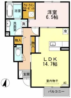 ソレイユ みささぎ【1階】の間取り