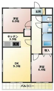 プリミエール下山【4階】の間取り