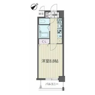 パルティール覚王山【604号室】の間取り