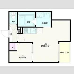 Jack shukuchiⅠ【2階】の間取り