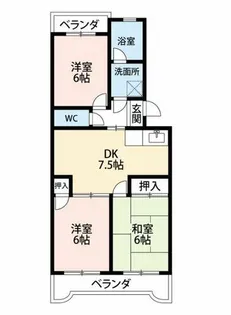 サマーブリーズII【4階】の間取り