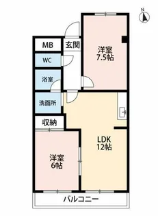 ファミールM【201号室】の間取り