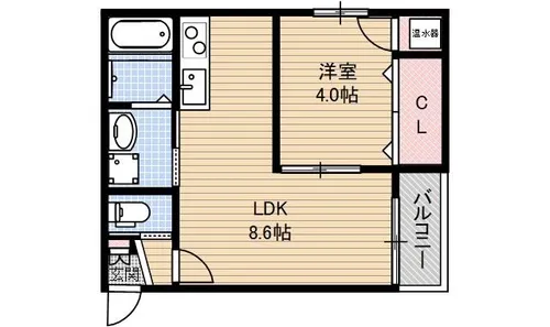 パークヒルズ上穂積【101号室】の間取り