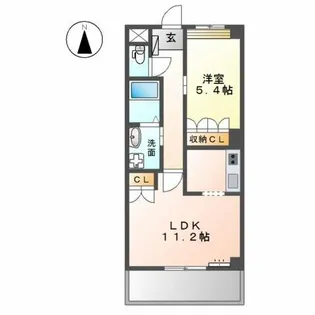 エクレールシャトー【2階】の間取り