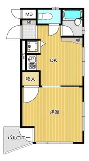 ダイナコートパピヨン吉塚【1202号室】の間取り