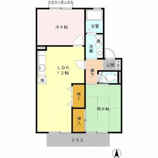 ミューマリーナⅠ【1階】の間取り