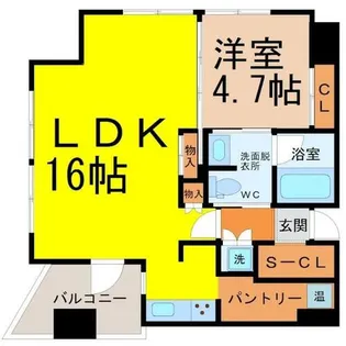 YZ mahoroba【7階】の間取り