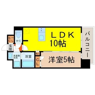 プレサンス栄フレイヤ【6階】の間取り