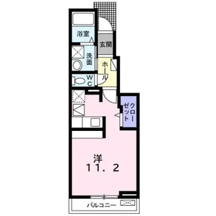 シェルグラン【102号室】の間取り