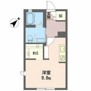 エントピア新清谷【1階】の間取り