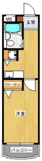 ダイナコート医生ケ丘【404号室】の間取り