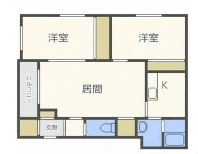 ノースフェアリーN45【102号室】の間取り
