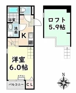 ハーモニーテラス石田町【1階】の間取り