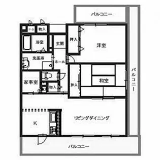 オルト加神【3階】の間取り