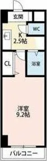 A・City三河安城東町【802号室】の間取り
