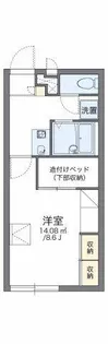 レオパレスエスト【202号室】の間取り