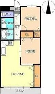 SAKAE【2階】の間取り