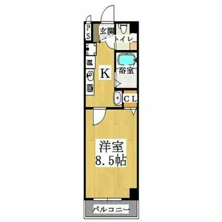 プリヴェ2号館【402号室】の間取り