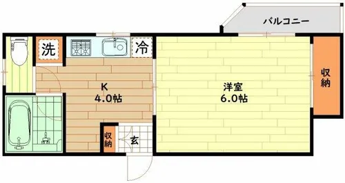 ホワイトレジデンス【4階】の間取り