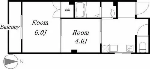 三沢第2マンションりわ【1階】の間取り