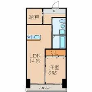 ハイツ西郊【3階】の間取り
