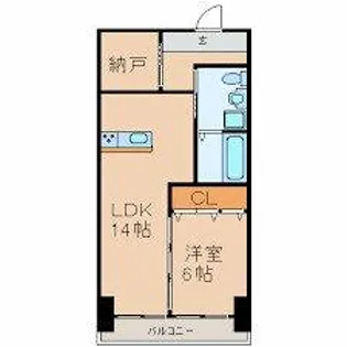 ハイツ西郊【3階】の間取り