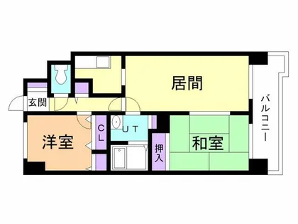 ティアラ高砂ハイツ【605号室】の間取り