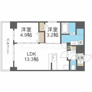 リヴェント福島野田【11階】の間取り