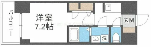 S-RESIDENCE阿波座bouncy【14階】の間取り
