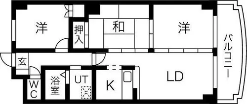 ヴィラ・デル・ソル【202号室】の間取り