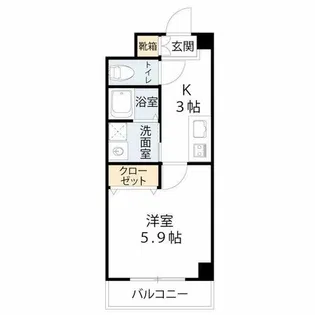FAPART吉野【4階】の間取り